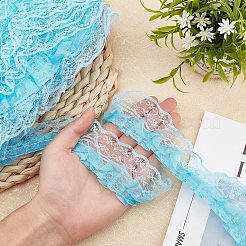 Polyester Lace Trim&nbsp;OCOR-WH0058-07C
