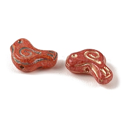 Baking Paint Glass Beads&nbsp;DGLA-G004-02F