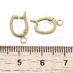 304 Stainless Steel Fold Over Clasps&nbsp;STAS-H233-05G