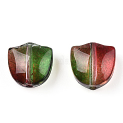 Spray Painted Transparent Glass Beads&nbsp;GLAA-T022-26