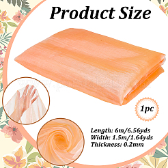 ポリエステルガーゼ生地  衣料品用  サンゴ  6000x1500x0.2mm&nbsp;DIY-WH0780-26A