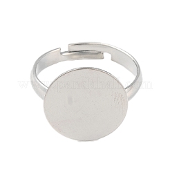Brass Pad Ring Bases&nbsp;KK-EC022-14mm-N-NR