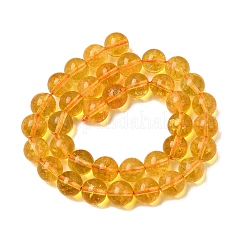 Natural Citrine Beads Strands&nbsp;G-E326-8mm-01A