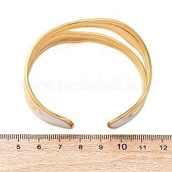 304 Stainless Steel Enamel Bangles for Women&nbsp;BJEW-D306-04G