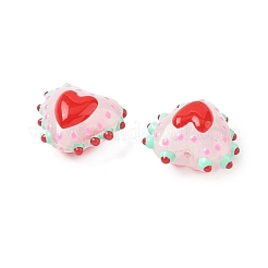 Baking Paint Glass Bumpy Beads Heart&nbsp;LAMP-V001-09I