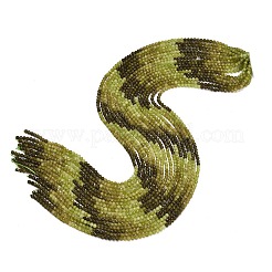 グラデーションカラーのナチュラルな黄緑色のオパールビーズの連  ラウンド  多面カット  2.5mm  穴：0.5mm  約157個/連  15.16''（38.5センチメートル）&nbsp;GG-CBA9722-A01-2mm