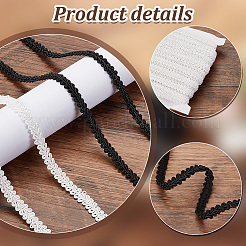2 Cards 2 Colors Polyester Braided Lace Trim&nbsp;OCOR-PH0002-53