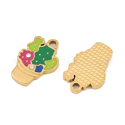 304 Stainless Steel Enamel Pendants&nbsp;SA-CBAA937-03G