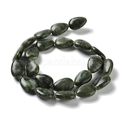 天然のティアドロップ型中国南部翡翠ビーズ連売り  17.5~18x13x6mm  穴：1.2mm  約22個/連  15.24インチ（38.7cm）&nbsp;G-L242-16