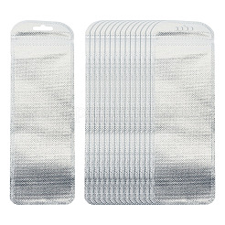 PPプラスチック製腕時計バンド収納用再封可能袋 50個  長方形  銀  22x7x0.02cm&nbsp;ABAG-TADJ0003-01E