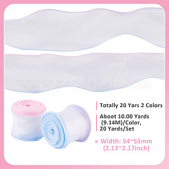 20年 2色ポリエステルリボン  服装アクセサリー  ミックスカラー  2-1/8インチ（55mm）  約10.00ヤード（9.14m）/色&nbsp;OCOR-TA0003-66B