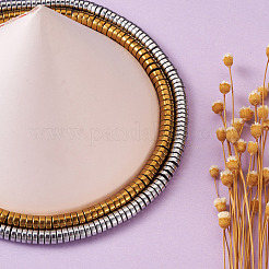 2 Strands 2 Colors Electroplate Non-magnetic Synthetic Hematite Beads Spacers Strands&nbsp;G-TA0001-28