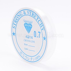 透明な弾性クリスタルスレッド  伸縮性のあるストリングビーズコード  ビーズジュエリー作り  0.7mm  約9.29ヤード（8.5m）/ロール&nbsp;EW-0.7D