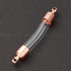 Transparent Glass Vial Pendant Normal Link Connectors&nbsp;GLAA-D004-01RG-02
