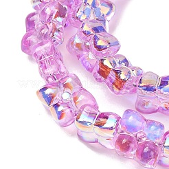 Transparent Glass Beads Strands&nbsp;GL-CBAAE04-02J