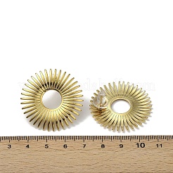 304ステンレススチールスタッドピアス  花  ゴールドカラー  34.5mm&nbsp;EJEW-A134-01G