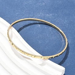 304 Stainless Steel Bangles for Women&nbsp;AJEW-P127-09G