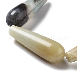 Natural Flower Amazonite Beads Strands&nbsp;G-P528-H03-01