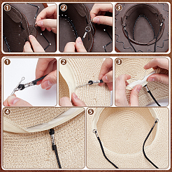 Leather Hat Chains&nbsp;HJEW-UN00127