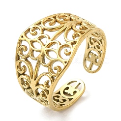 304 Stainless Steel Open Cuff Rings&nbsp;RJEW-K245-75G