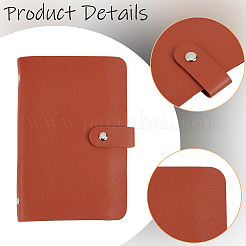 2Pcs PU Leather Saving Money Notebook with PP Plastic 100Pcs Envelopes Pocket&nbsp;AJEW-CL0005-90B