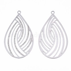 Non-Tarnish 304 Stainless Steel Filigree Pendants&nbsp;X-STAS-T057-06P