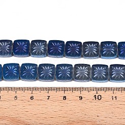 Electroplate Transparent Glass Beads Strands&nbsp;EGLA-N017-03E