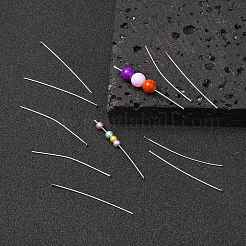 鉄平頭ピン  ニッケルフリー  銀  50x0.8mm  ヘッド：2mm&nbsp;X2-IFIN-HP5.0cmCY-S-NF
