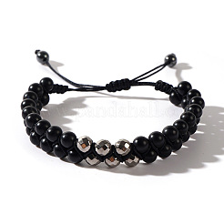 Glass Round Beads Braided Bead Bracelets&nbsp;EU5964