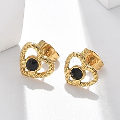 304 Stainless Steel Stud Earrings&nbsp;EJEW-F361-06G