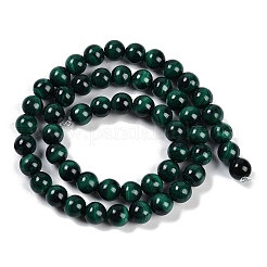 Natural Malachite Beads Strands&nbsp;G-F461-05-8mm