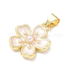 Brass Enamel Pendants&nbsp;KK-H539-13G-02