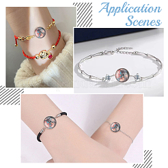 DIY Flat Round Link Pendant Making Kit&nbsp;DIY-DC0001-27