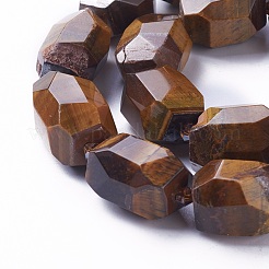 Natural Tiger Eye Beads Strands&nbsp;G-P434-36