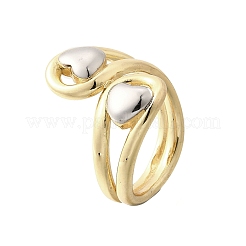 Brass Cuff Rings for Women&nbsp;RJEW-G347-10GP