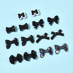 70 個 7 スタイル不透明なアクリル ビーズ  蝶結び  ミックスカラー  16.5~24x20.5~34.5x6.5~11mm  穴：1.8~2.5mm  10個/スタイル&nbsp;MACR-FS0002-12