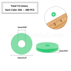 Handmade Polymer Clay Beads&nbsp;CLAY-PH0001-21-6mm