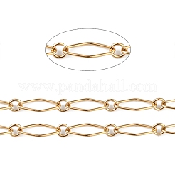 304 Stainless Steel Rhombus & Ring Link Chains&nbsp;CHS-C006-23G