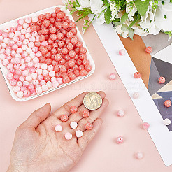 200Pcs 2 Colors Opaque Acrylic Beads&nbsp;OACR-HY0001-21