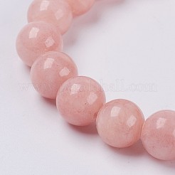 Natural Yellow Jade Beaded Stretch Bracelet&nbsp;BJEW-P209-21-6mm