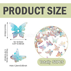 50Pcs Baking Paint Glass Beads&nbsp;DGLA-TA0001-43