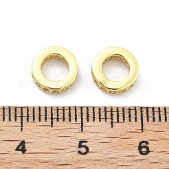 Brass Micro Pave Cubic Zirconia Spacer Beads&nbsp;KK-Q006-64G-01