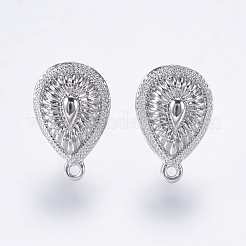 Alloy Stud Earring Findings&nbsp;PALLOY-F201-04