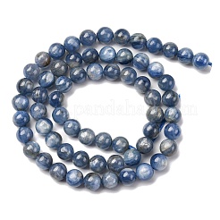 Natural Kyanite/Cyanite/Disthene Round Beads Strands&nbsp;G-O017-6mm-04D