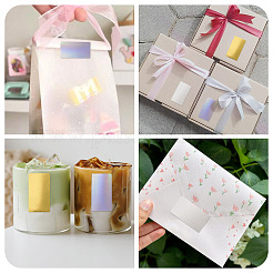 3 Rolls 3 Styles Vinyl Plastic Printable Holographic Stickers&nbsp;OFST-TA0001-10E
