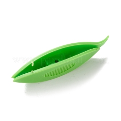 プラスチックタティングシャトル  DIY手作りレース作りクラフトツール  ミックスカラー  67x17.5x11mm  穴：1.8mm  2個/カード&nbsp;TOOL-P009