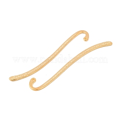 チベット風合金ブックマーク  カドミウムフリー＆ニッケルフリー＆鉛フリー  ゴールドカラー  84x4x2mm  穴：2mm&nbsp;LS-K08Y3012