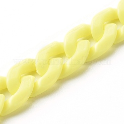 Opaque Acrylic Curb Chain Phone Case Chain&nbsp;HJEW-JM00512-03