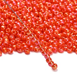 トーホー 8/0ラウンドビーズ  日本製シードビーズ  （410)つの不透明なabカボチャ  3mm  穴：1mm  約1111個/50g&nbsp;SEED-XTR08-0410