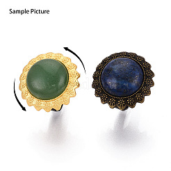 Adjustable Alloy & Iron Bezel Cup Ring Base with Rotatable Tray&nbsp;MAK-T012-13AB